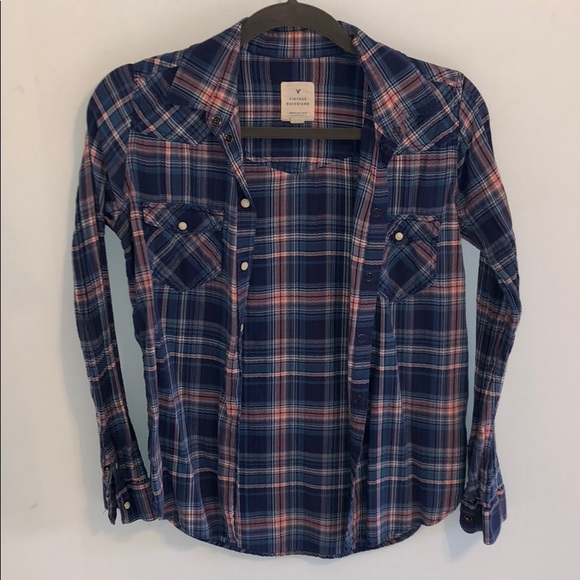 American Eagle Button Down Shirt - Picture 2 of 7